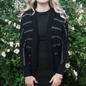 Black & Silver Cardigan